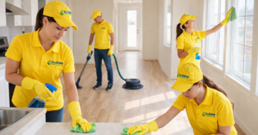 EcoShine team cleaning a house