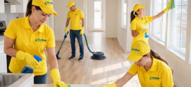 EcoShine team cleaning a house